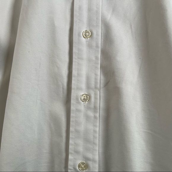 Vintage Polo By Ralph Lauren White Classic Cotton Button Down | Size 16 1/2 -34 - Picture 3 of 8